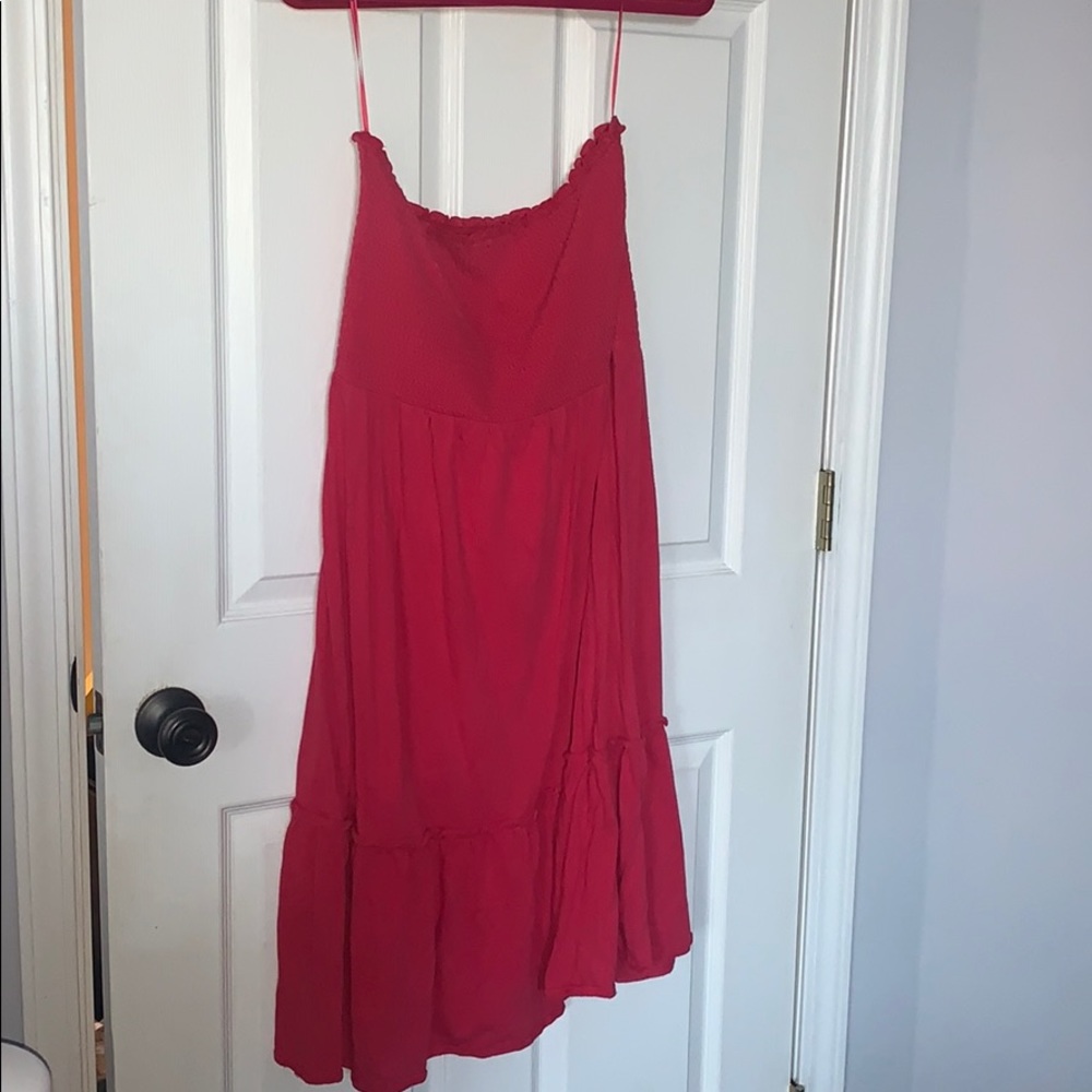 American Eagle Pink Strapless Dress XL